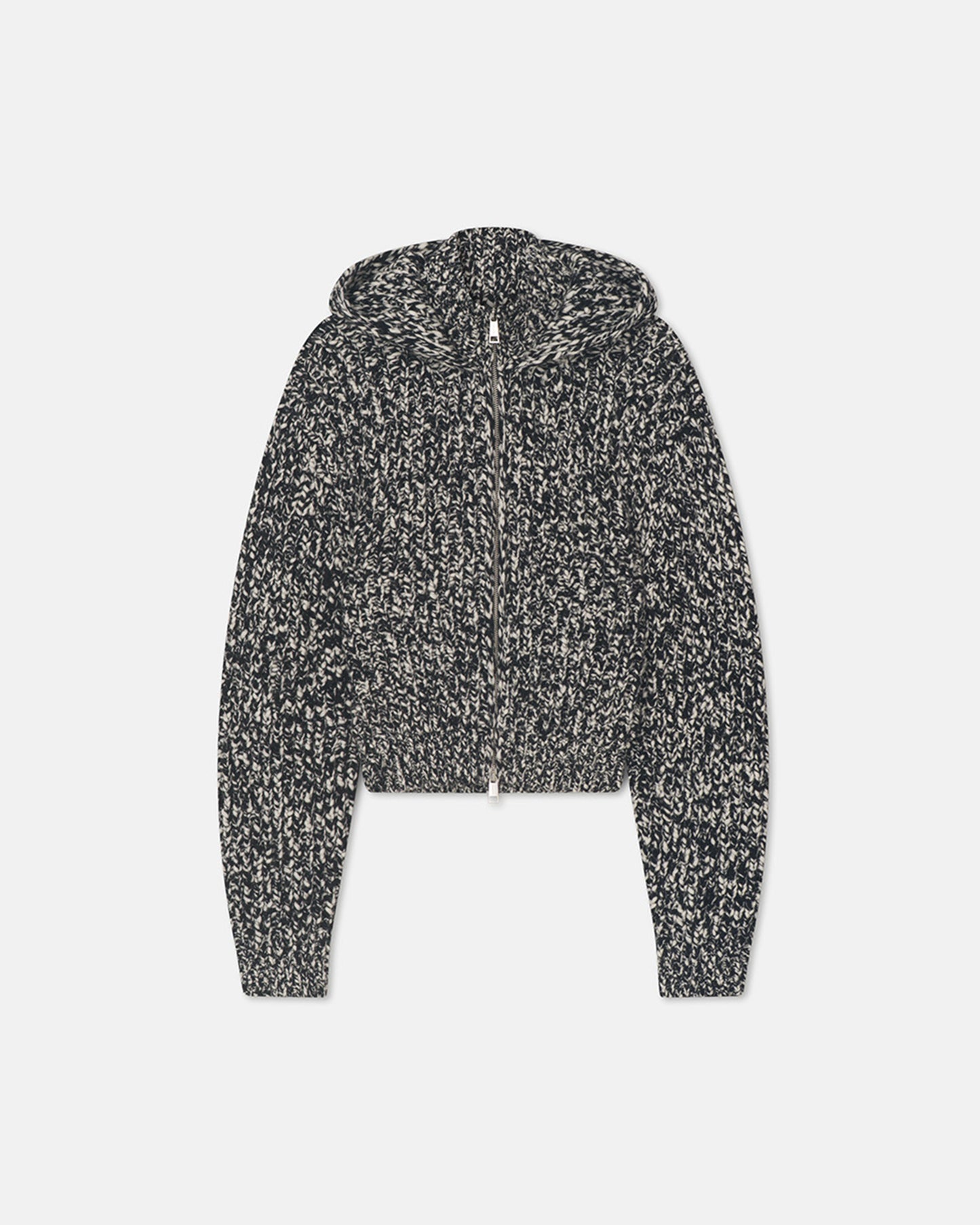 Sonnet - Mouline Slub Wool Jacket - Black/White