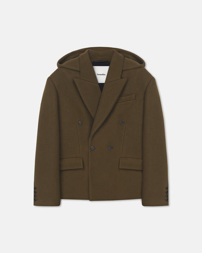 Brione - Aged Felted Wool Blazer - Wood