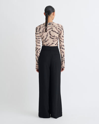 Nevada - Tech Linen Belted Pants - Black