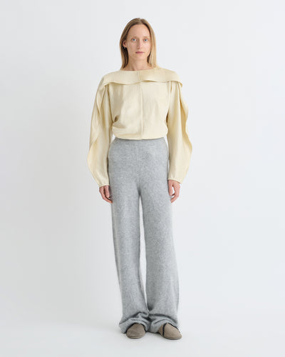 Ewerly - Brushed Cashmere Pants - Grey