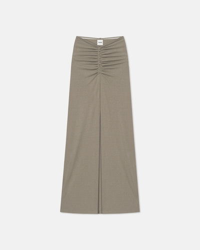 Cheyen - Mesh Jersey Long Skirt - Fog