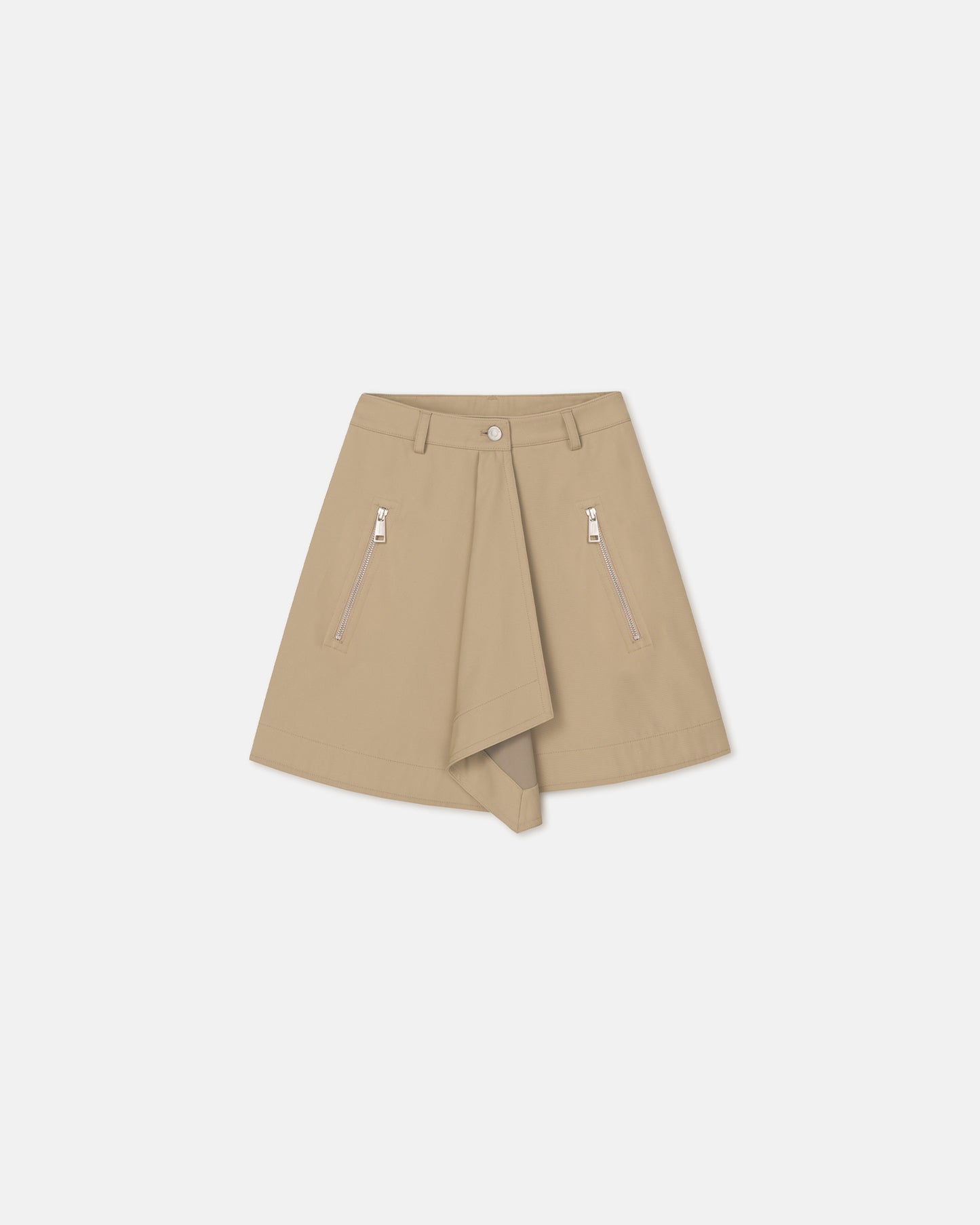 Inge - Bonded Trench Mini Skirt - Beige