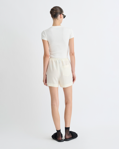 Dylla - Tech Linen Shorts - Creme