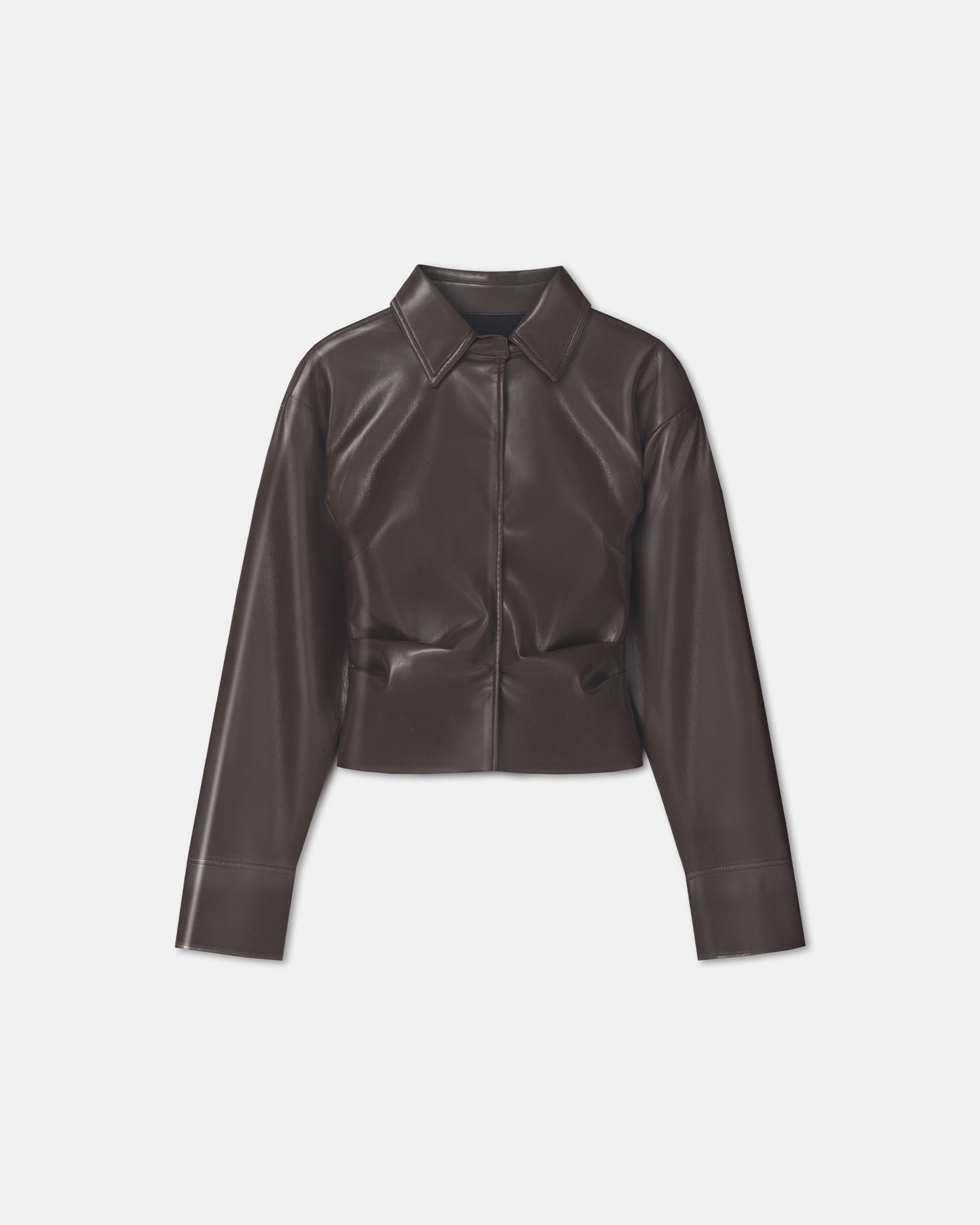 Hildie - Okobor Shirt - Coffee Ground – Nanushka