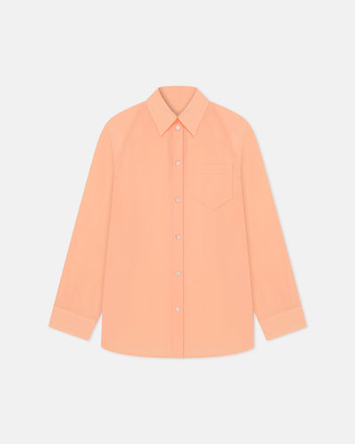 Arleen - Crepe Organza Shirt - Apricot