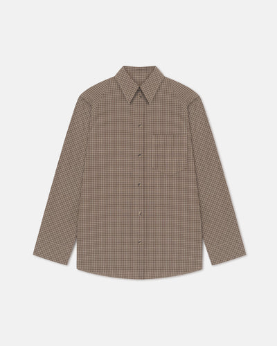 Arleen - Checked Shirting Shirt - Brown/Creme