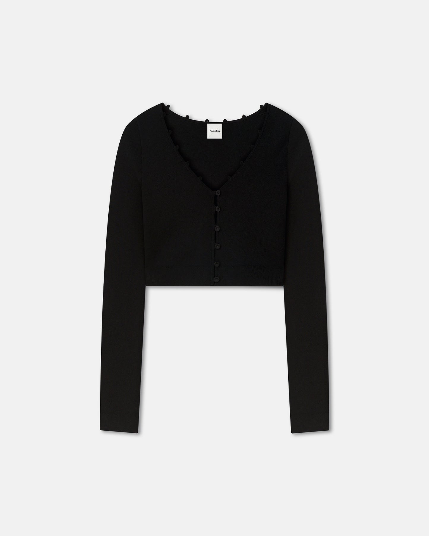 Dovie - Cropped Cardigan - Black