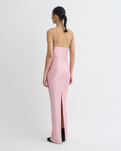 Coeus - Slip Satin Maxi Dress - Pink