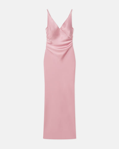 Coeus - Slip Satin Maxi Dress - Pink
