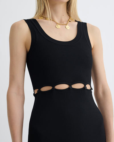 Maves - Knitted Midi Dress - Black