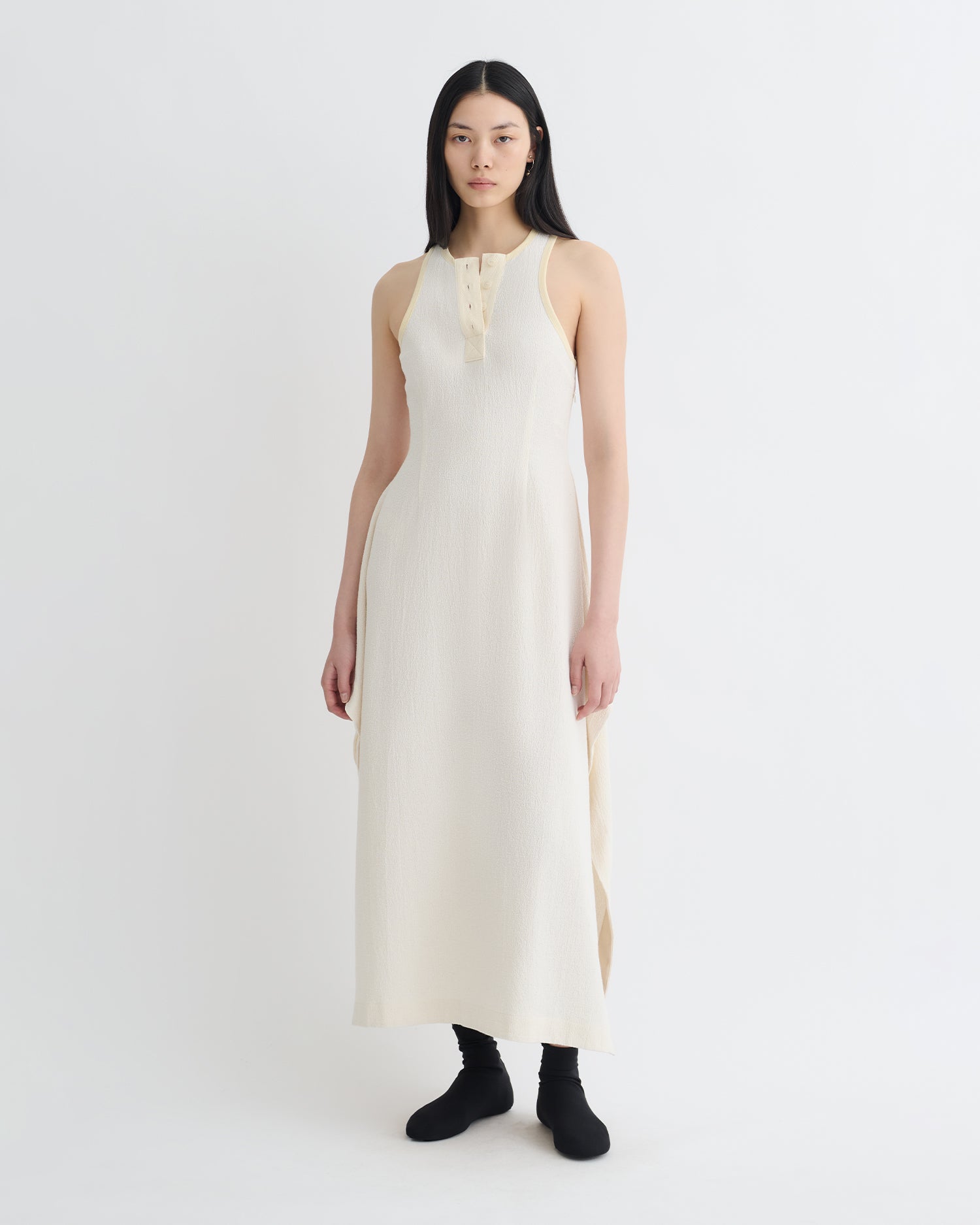 nanushka midi dress Sayan - Draped Slip Satin Midi Dress