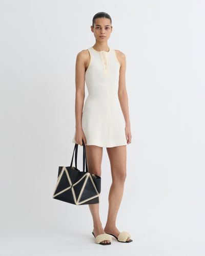 Soph - Crepe Melange Mini Dress - Creme