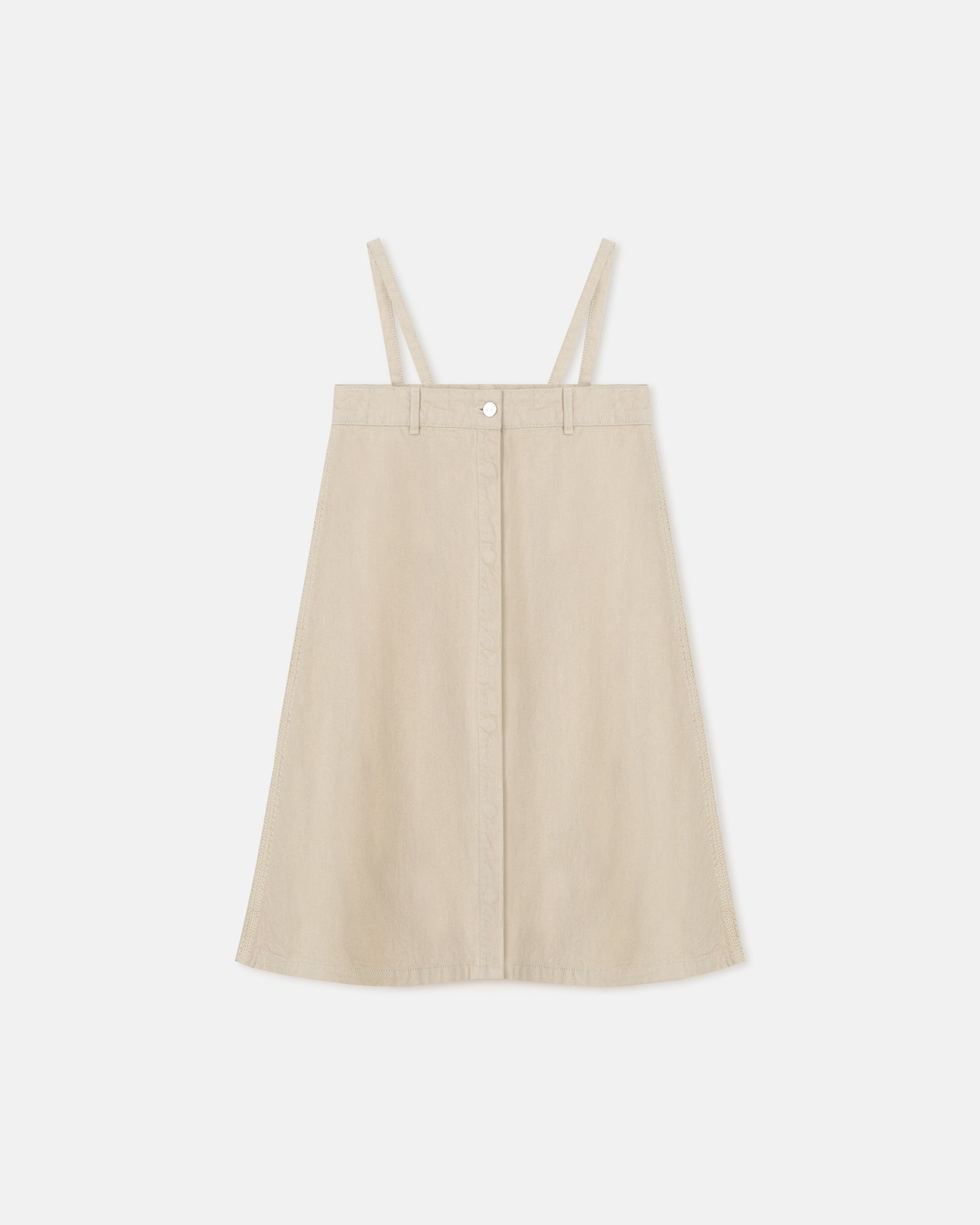 Lidwina - Denim Mini Dress - Beige