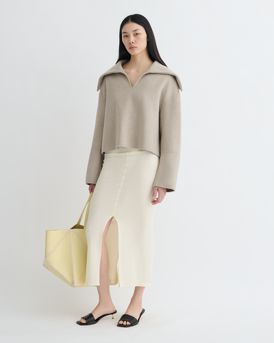 Maxe - Double Wool Jacket - Stone