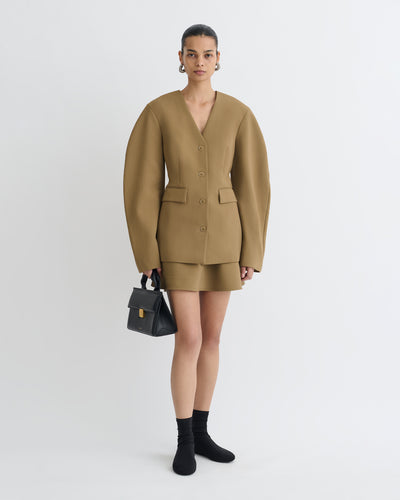 Kaori - Elongated Blazer - Brown