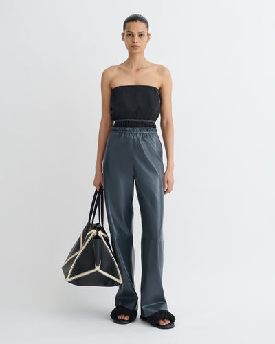 Geb - Okobor™ Alt-Leather Pants - Steel Blue