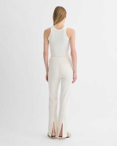 Shera - Crepe Melange Pants - Creme