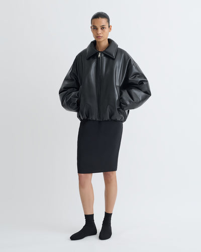 Kaiya - Glass Poplin Skirt - Black