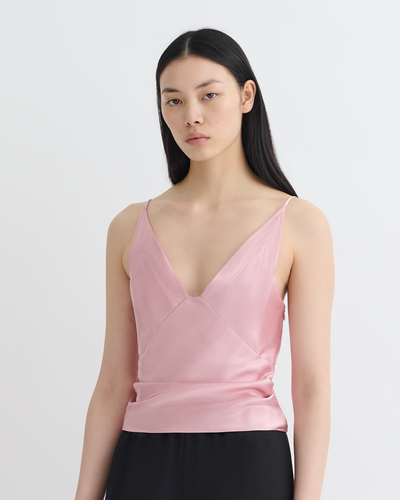 Rheia - Slip Satin Top - Pink