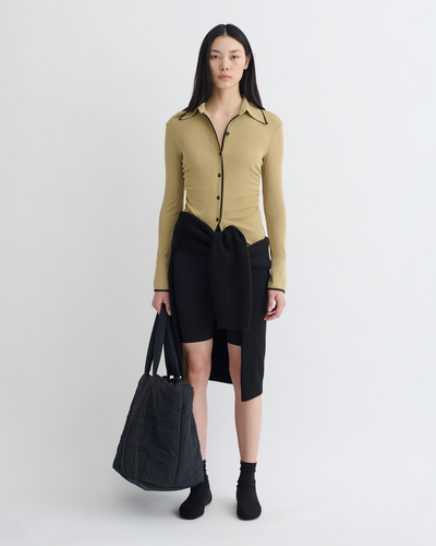 Idana - Mesh Jersey Shirt - Sand/Anthracite