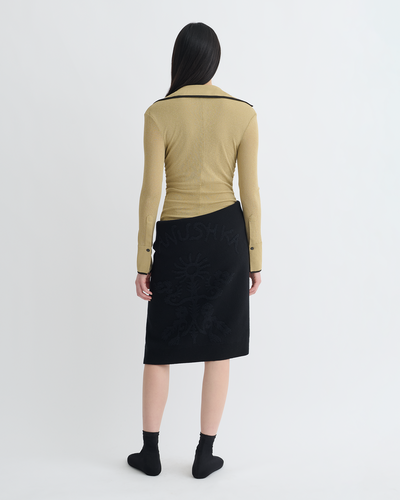 Idana - Mesh Jersey Shirt - Sand/Anthracite