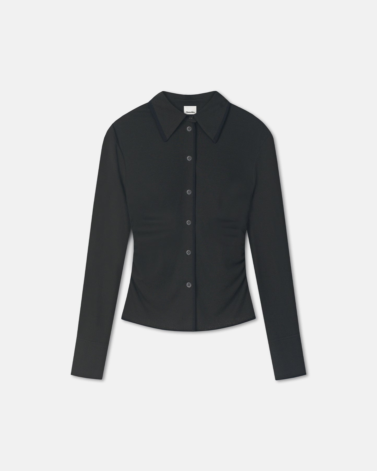 Idana - Mesh Jersey Shirt - Antracite/Black
