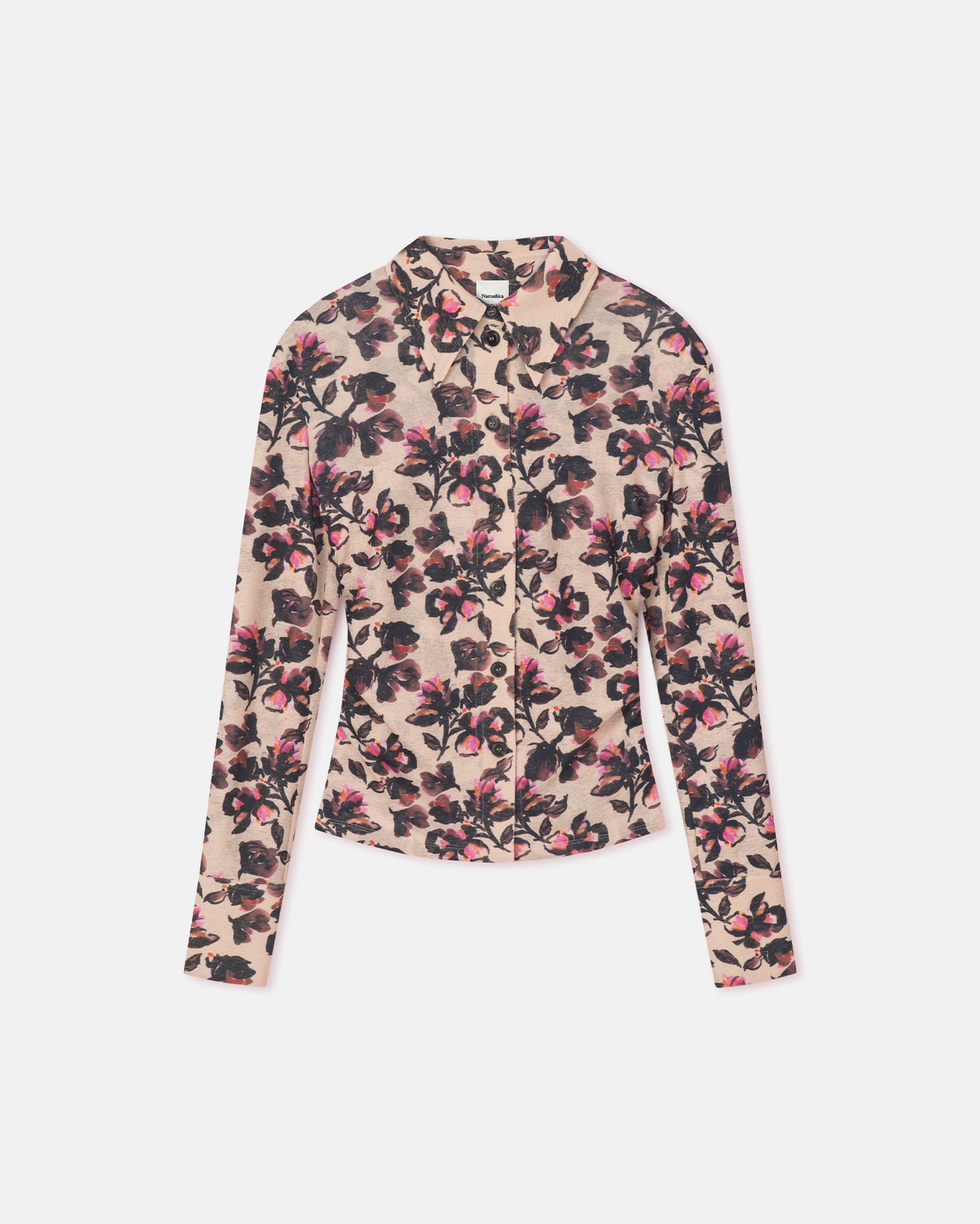 Idana - Printed Mesh Jersey Shirt - Tapestry Floral
