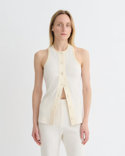 Arne - Crepe Top - Creme