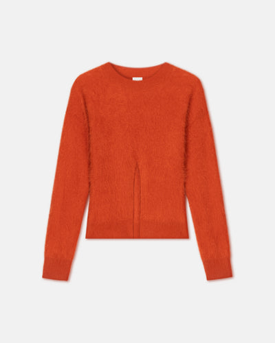 Kloe - Brushed Cashmere Sweater - Red