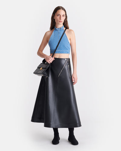 Arina - Denim Top - Mid Blue