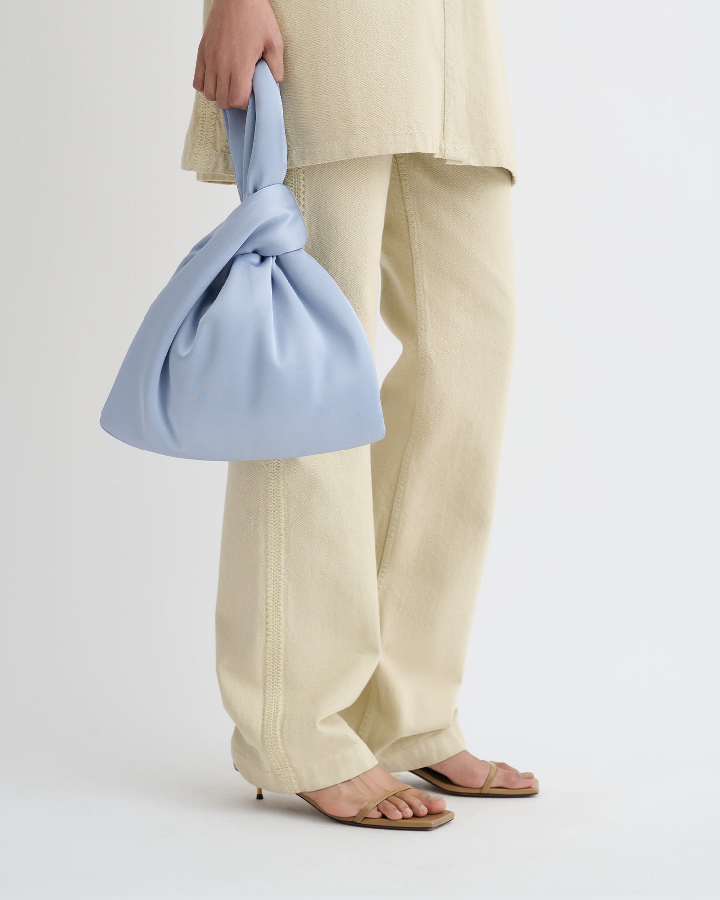 Jen - Slip Satin Bag - Ice Blue