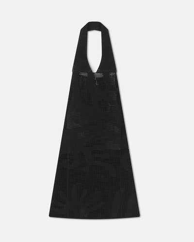 Fotini - Cotton-Crochet Midi Dress - Black