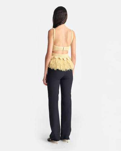 Zulma - Knitted Top - Dusty Yellow