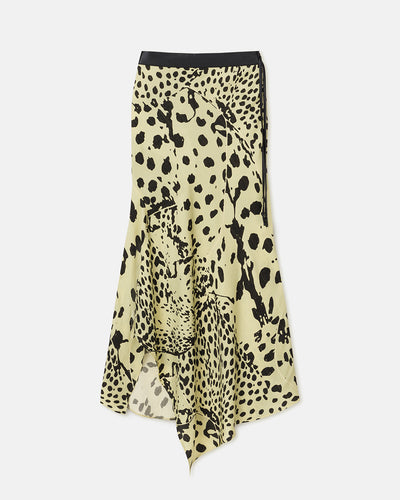 Phile - Printed Georgette Maxi Skirt - Cheetah/Black