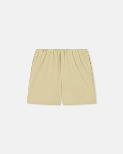 Dylla - Tailored Washed Calico Shorts - Sage