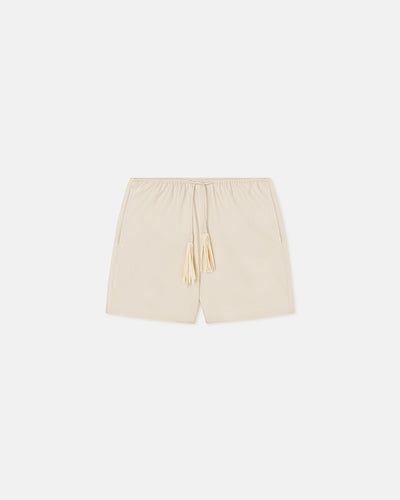 Aniela - Okobor™ Alt-Leather Shorts - Chalk/Creme