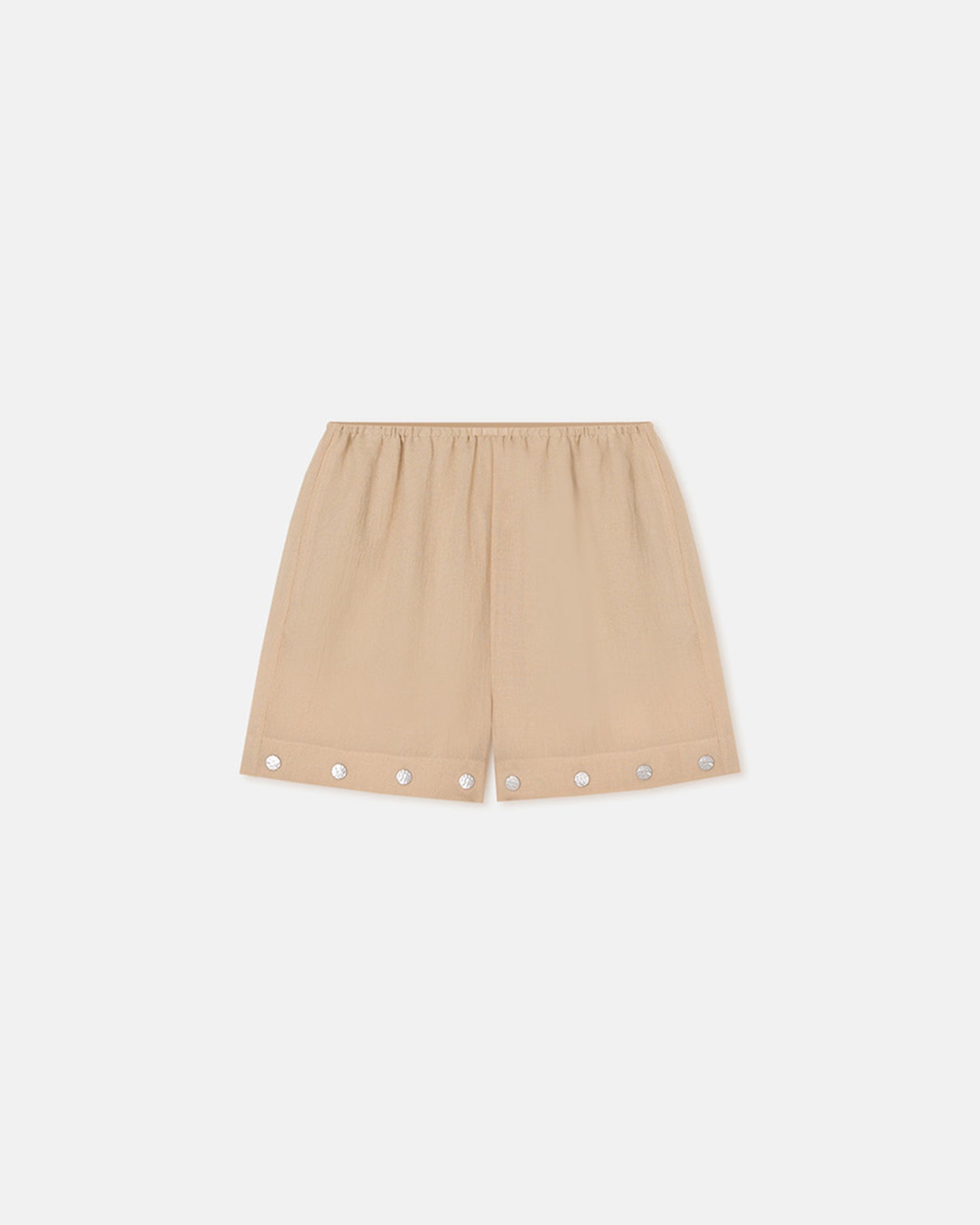 Dylla - Studded Gauze Shorts - Wax