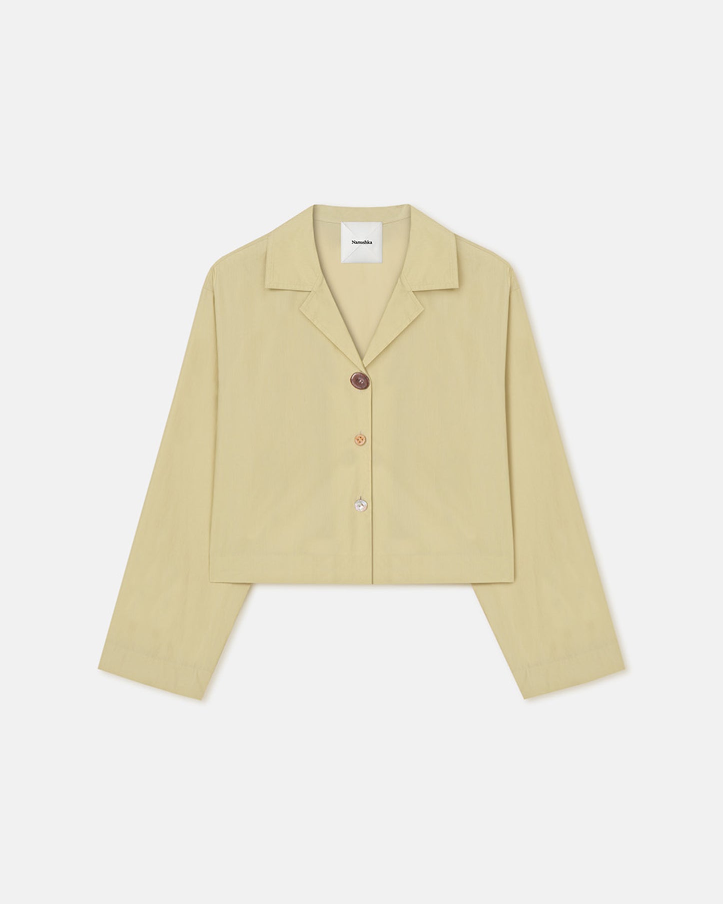 Vally - Washed Calico Shirt - Sage