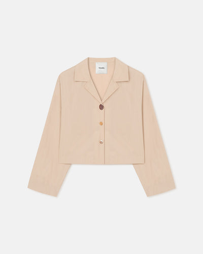 Vally - Light Poplin Shirt - Beige