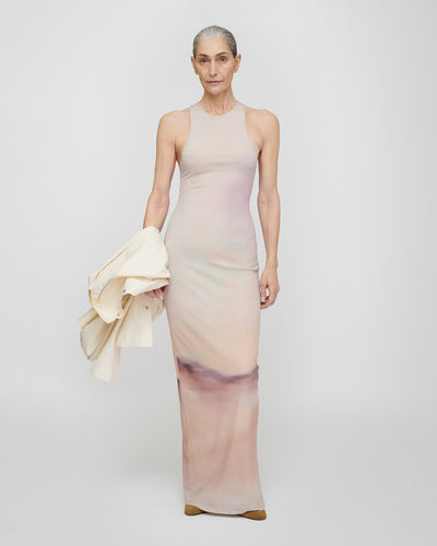 Pich - Mesh Jersey Dress - Sunrise Haze
