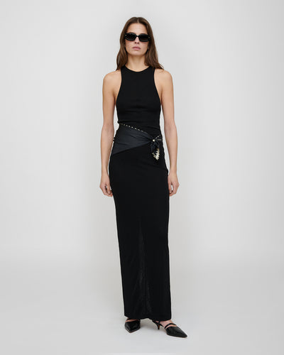 Tarla - Mesh Jersey Dress - Black