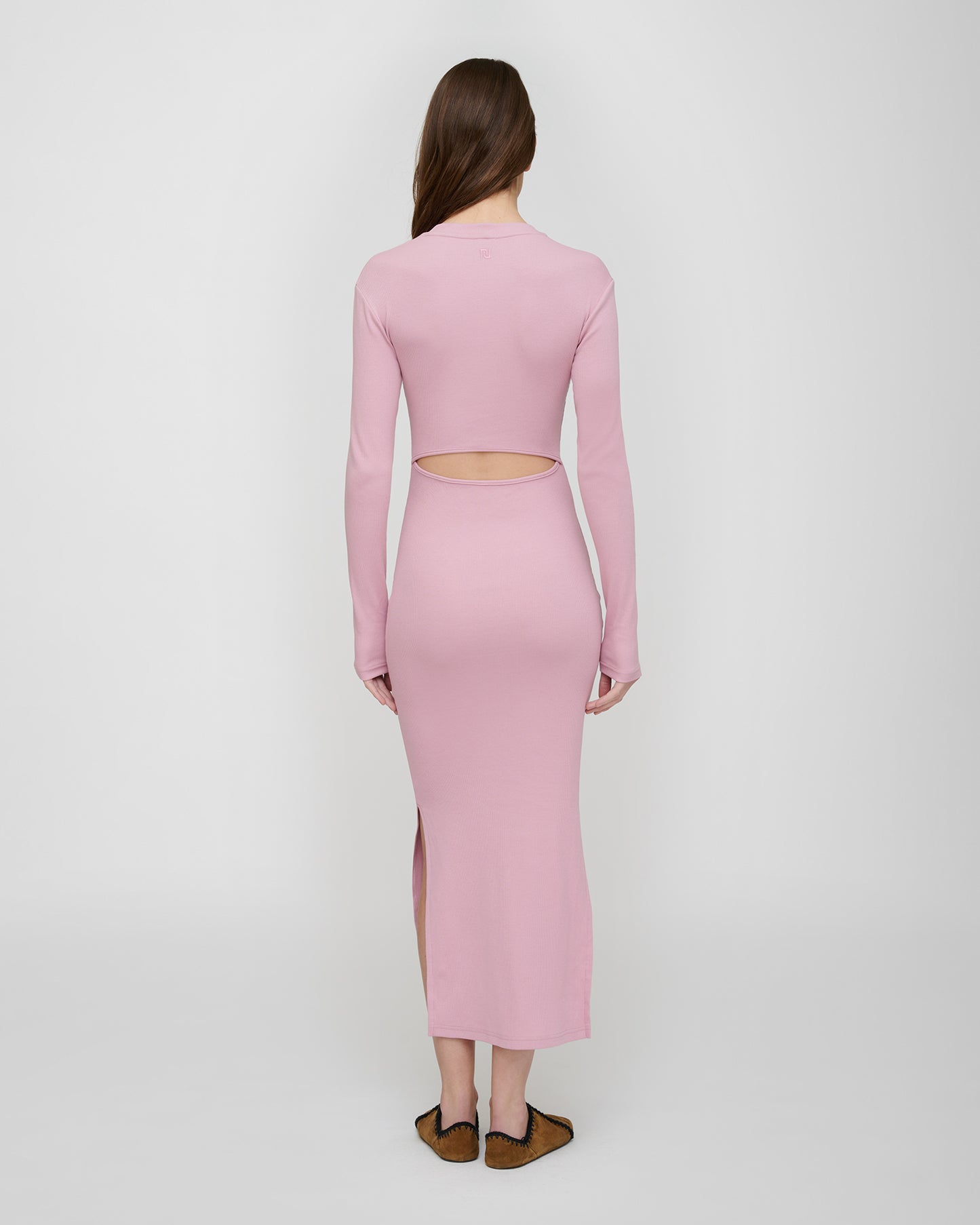 Lehua - Rib Jersey Dress - Pink