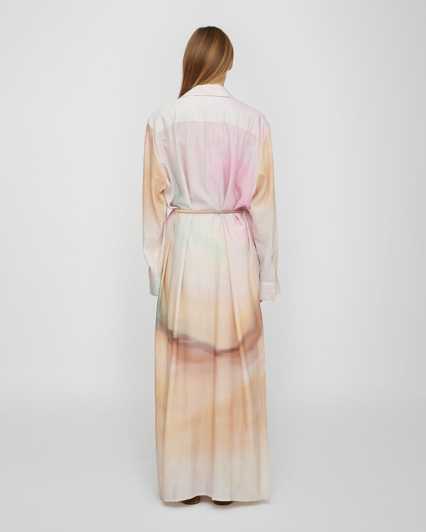 Iria - Crinkled Viscose Dress - Sunrise Haze