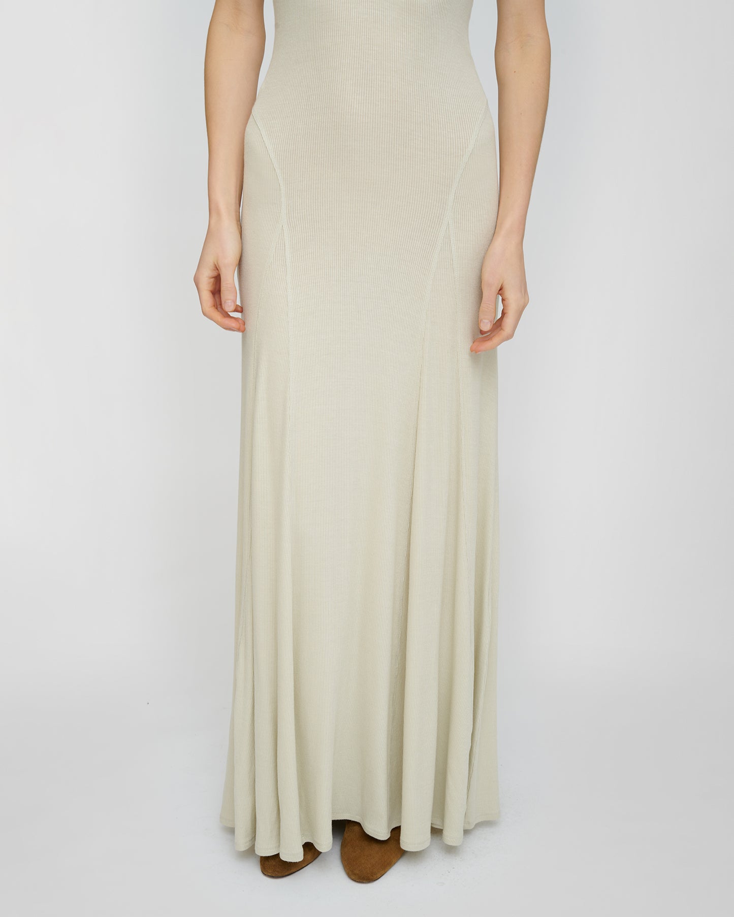 Ignia - Fluid Rib Dress - Tofu