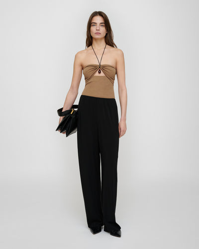 Zoela - Fluid Jersey Pants - Black