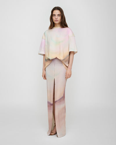 Mahika - Mesh Jersey Skirt - Sunrise Haze