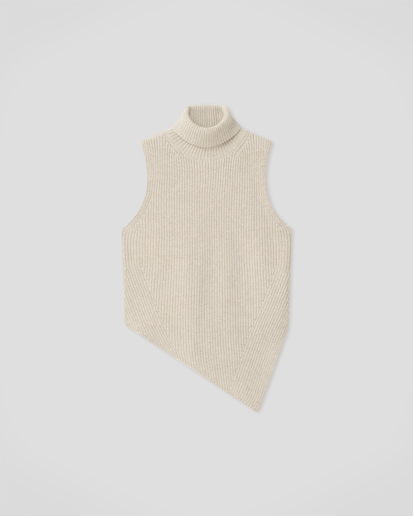 Fennec - Wool Cotton Rib Knit - Creme