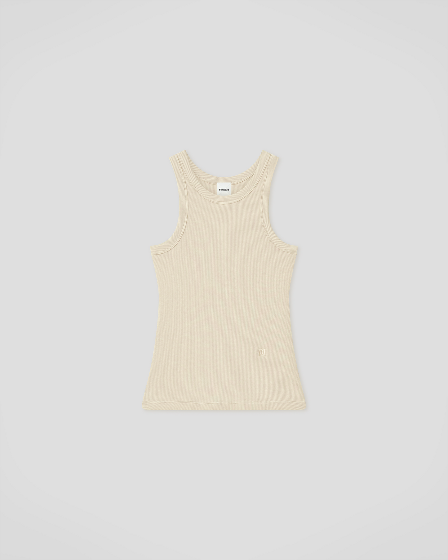 Herve - Rib Jersey Tank Top - Creme