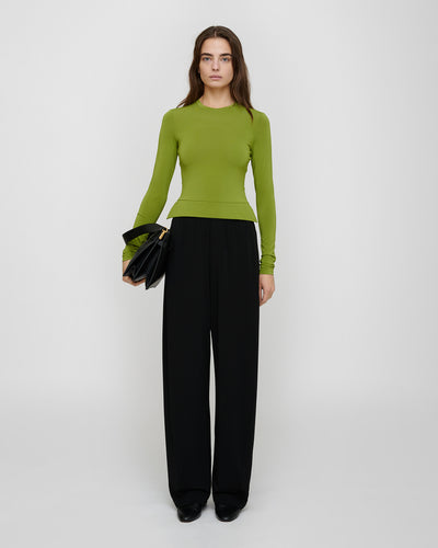 Raveen - Fluid Jersey Top - Green