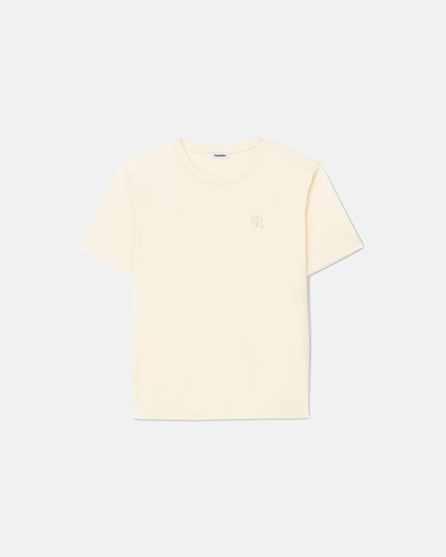 Reece - Organically Grown Cotton T-Shirt - Creme
